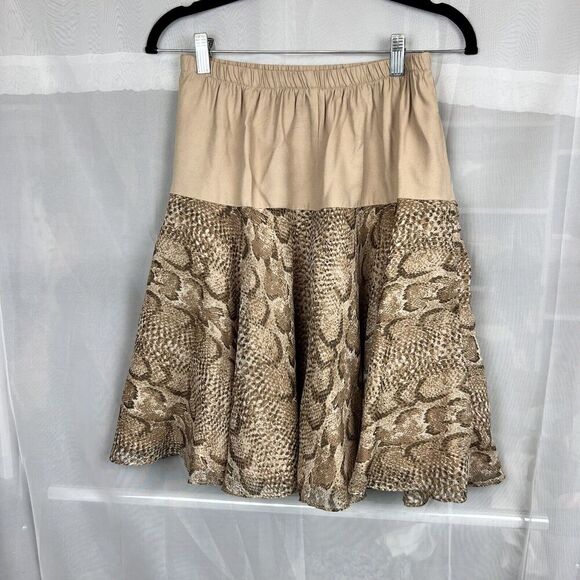 vintage snakeskin flared short skirt sz 10p western cowgirl desert snake layer - Picture 5 of 7